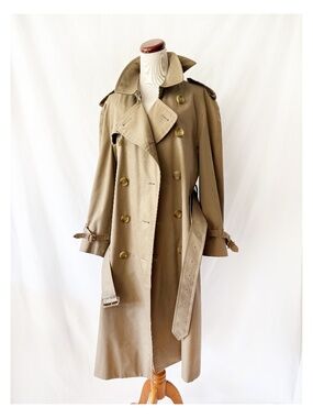 Mens Burberrys Trench Coat Raincoat Medium